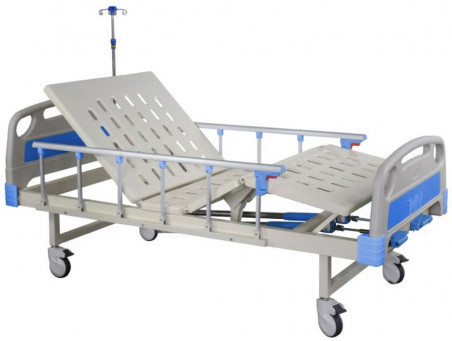 Hospital Bed 2 Manual Crank Central Lock YKB003 bd